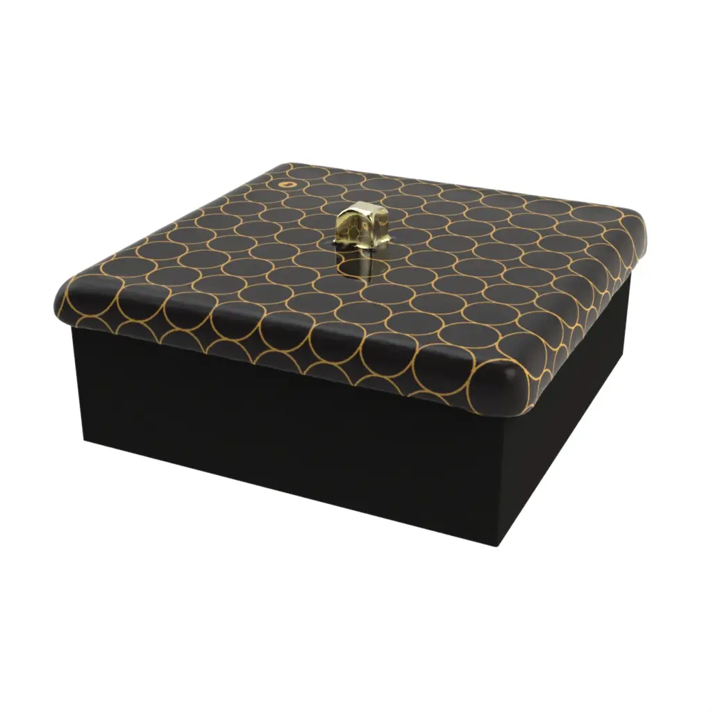 Covered Dish in Black - Covered Serveware - 3/4 View