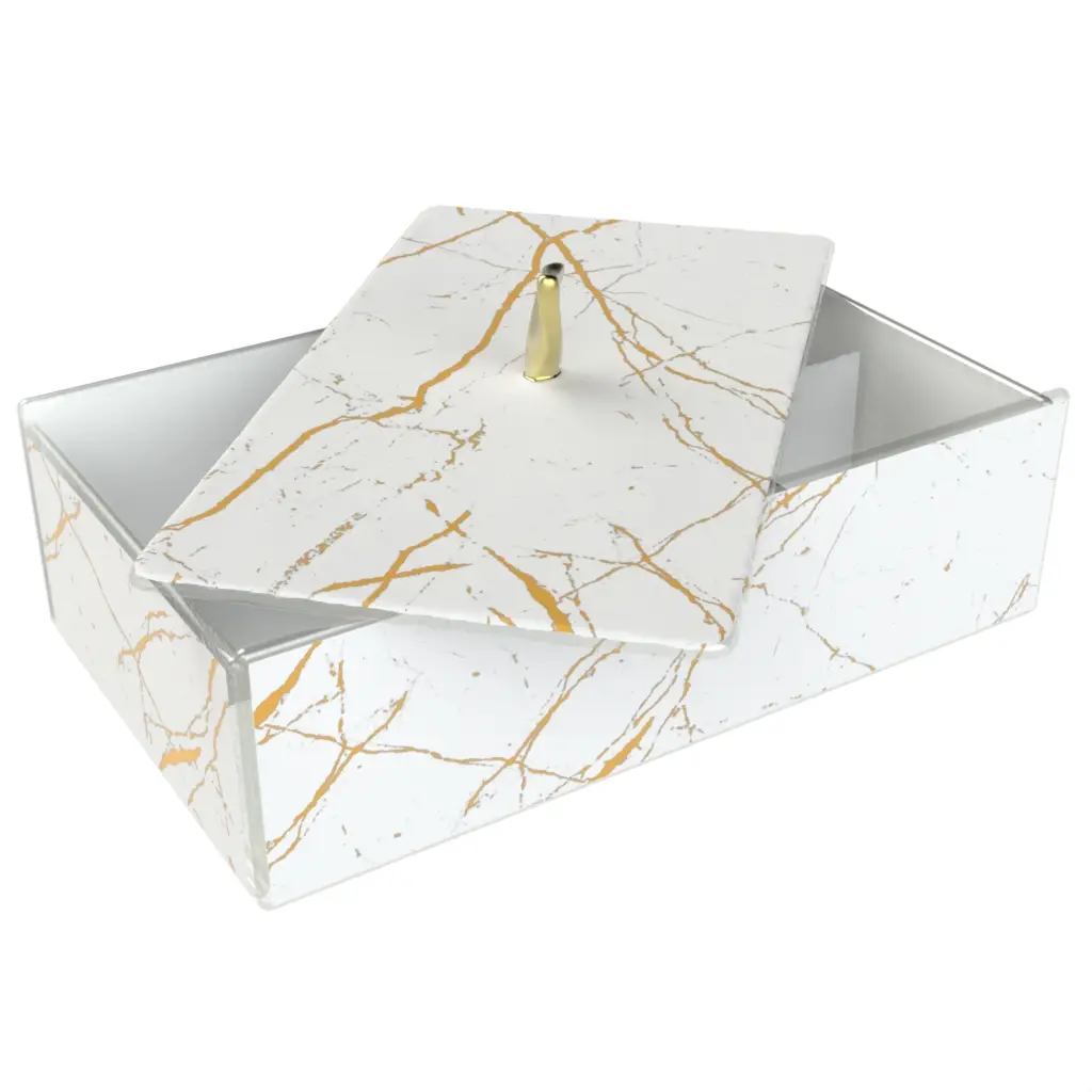 Covered Serving Dish in Milk White - Covered Serveware - 3/4 View