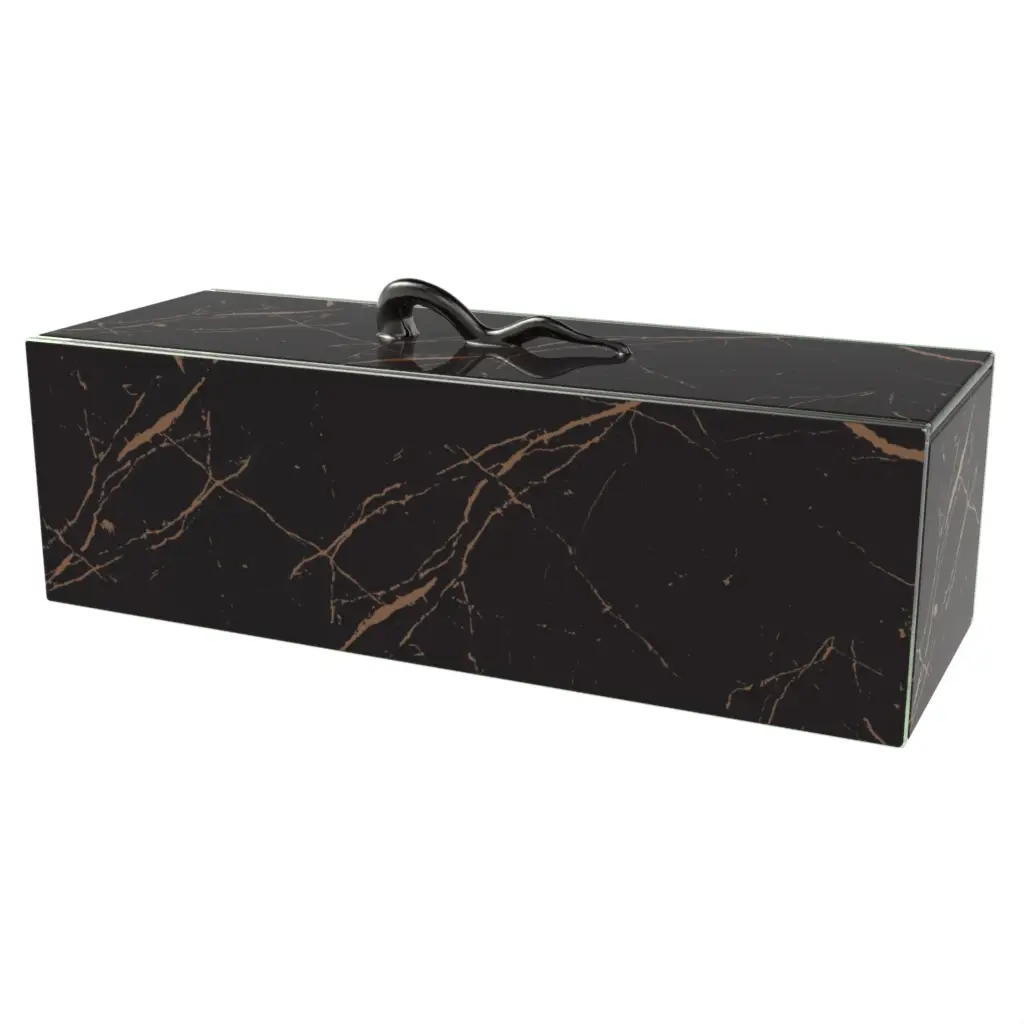 Covered Serving Dish in Black - Covered Serveware - 3/4 View