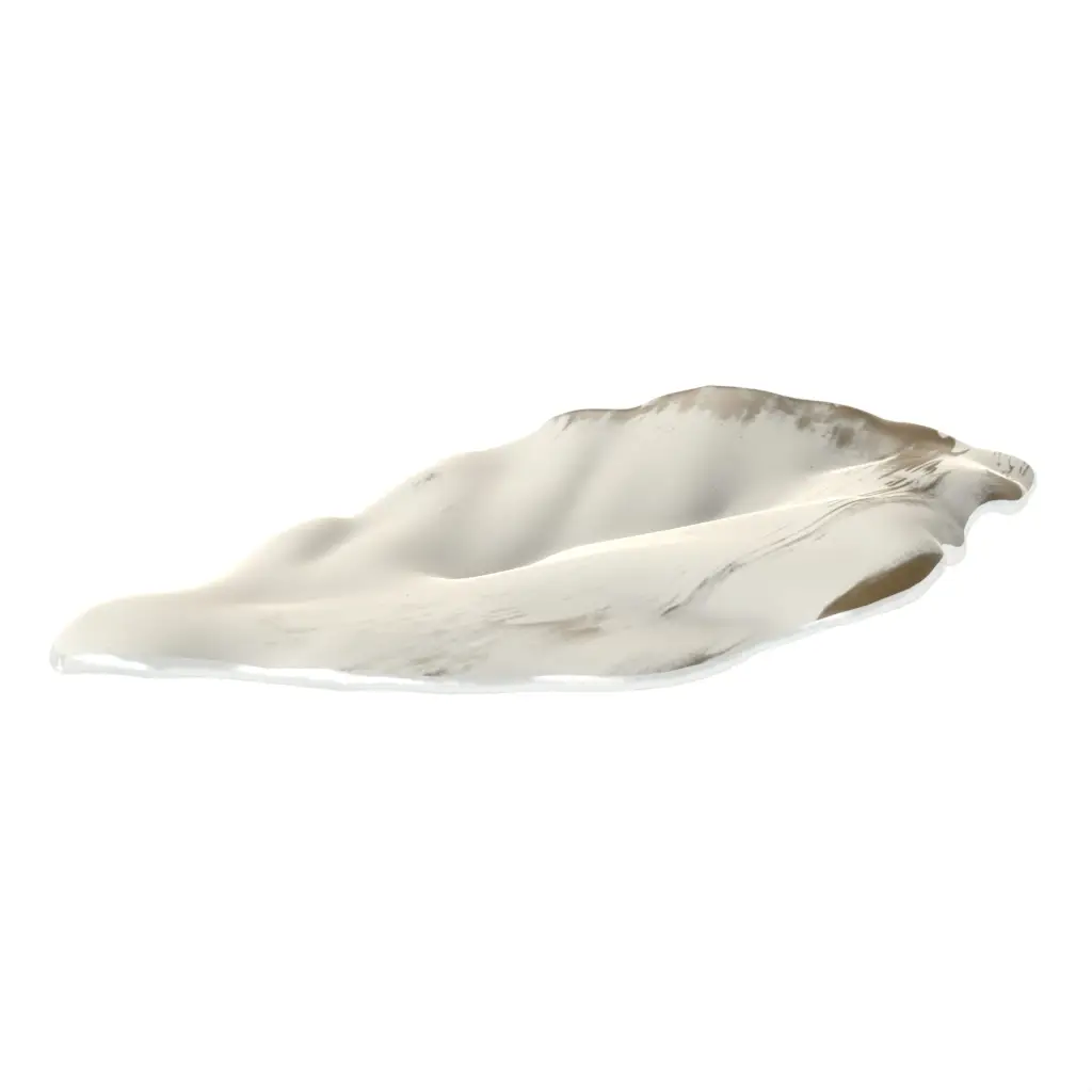 Decorative Accent Tray in Birch White - Hotel Room Decor - 3/4 View