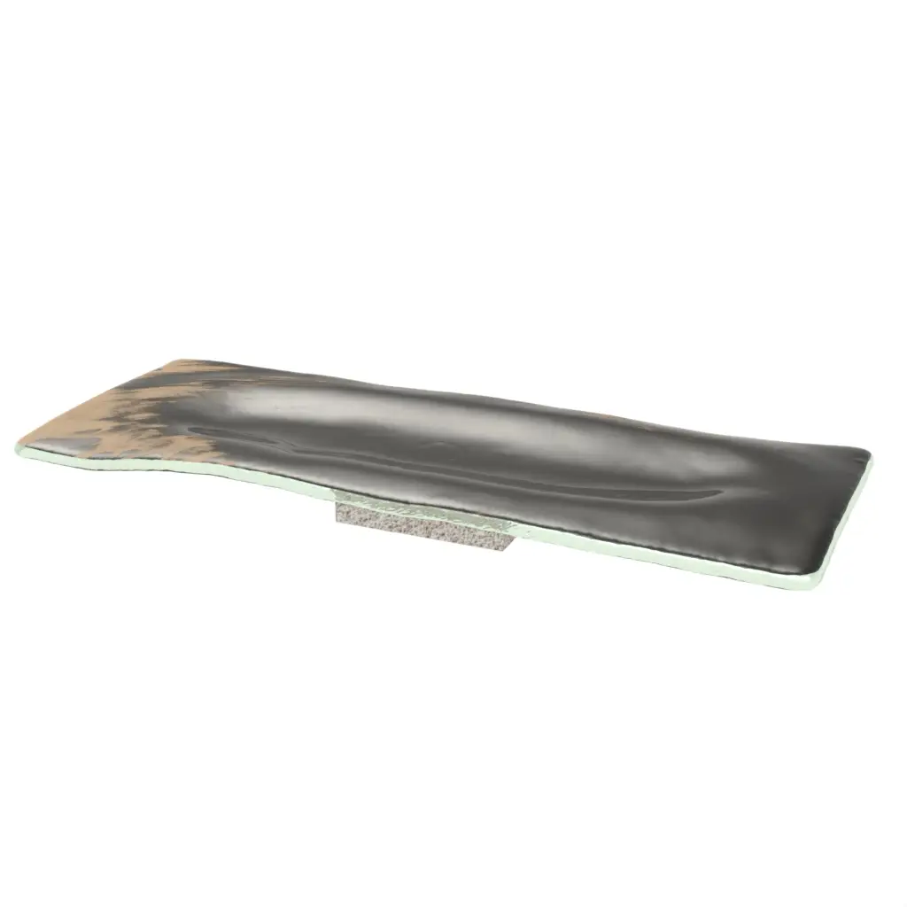 Decorative Accent Tray in Dark Gray - Hotel Room Decor - 3/4 View