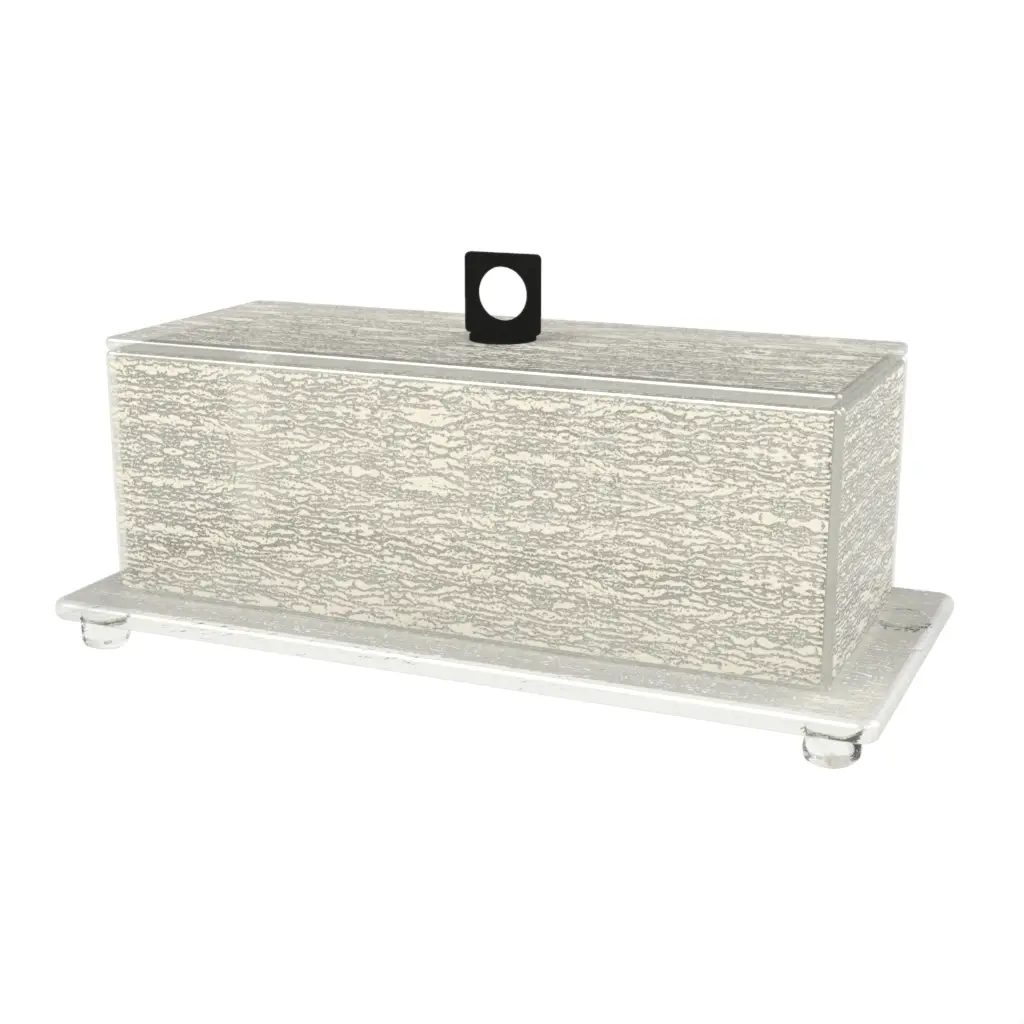 Dome Plate Cover in Birch White - Welcome Amenities - 3/4 View