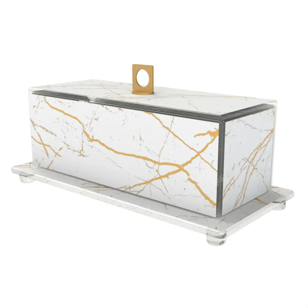 Dome Plate Cover in Milk White - Welcome Amenities - 3/4 View