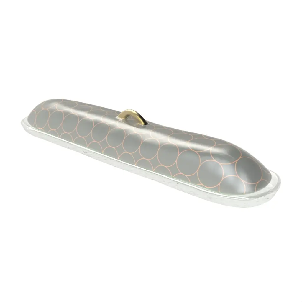 Dome Plate Cover in Dark Silver Gray - Welcome Amenities - 3/4 View