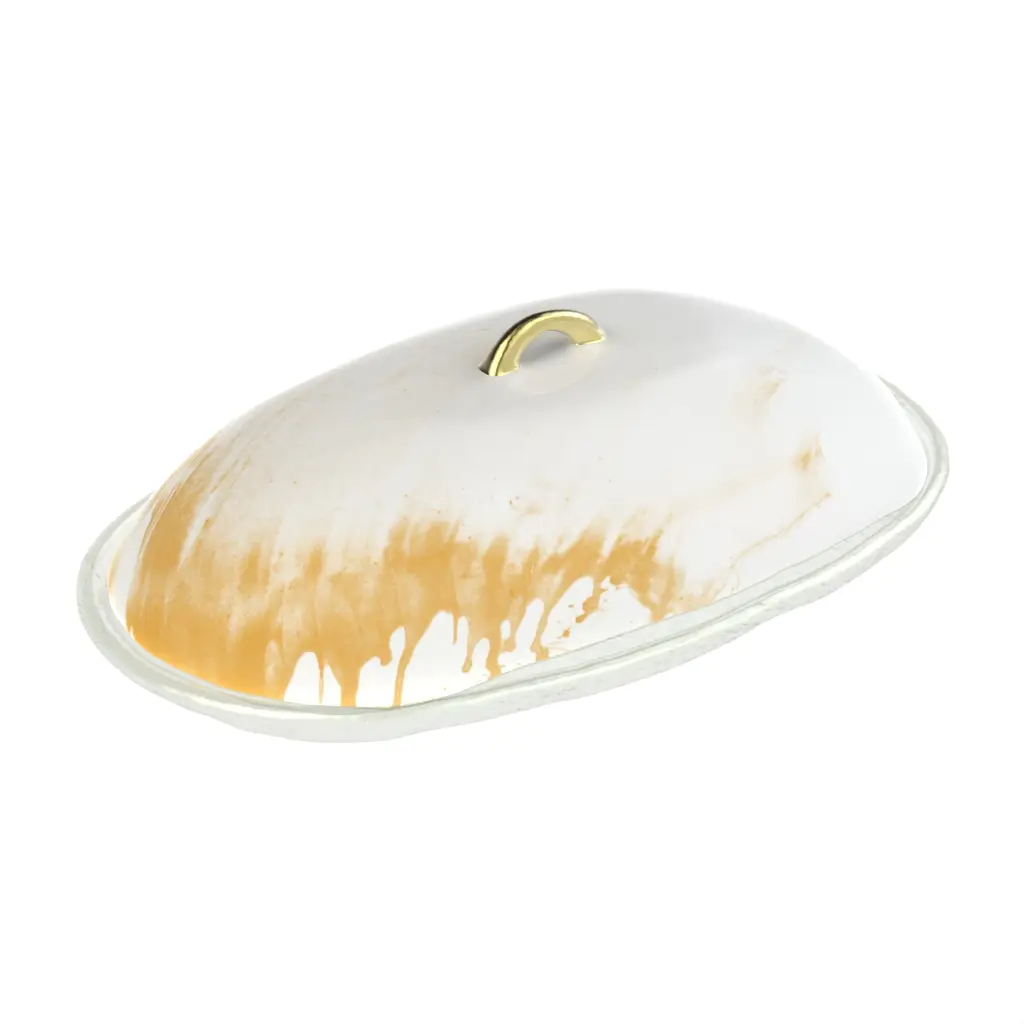 Dome Plate Cover in Milk White - Welcome Amenities - 3/4 View