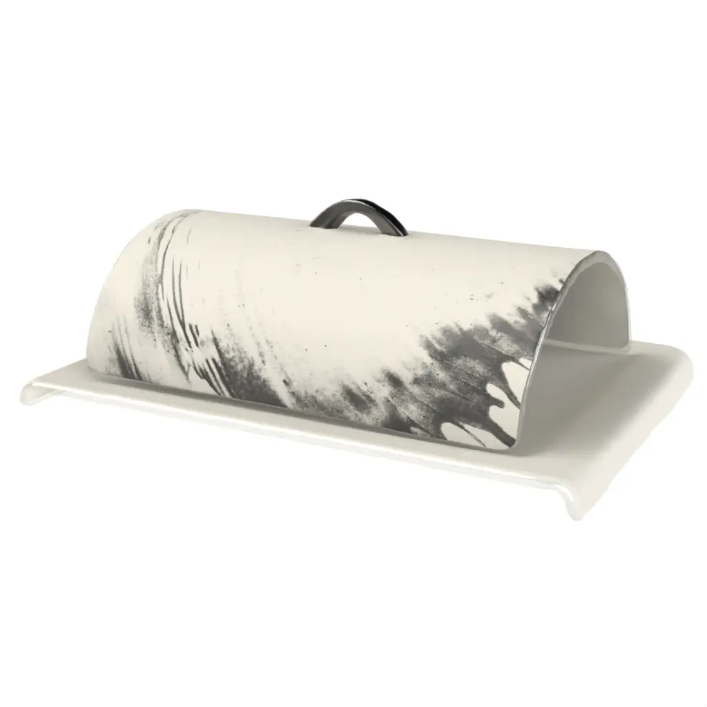 Dome Plate Cover in Birch White - Welcome Amenities - 3/4 View