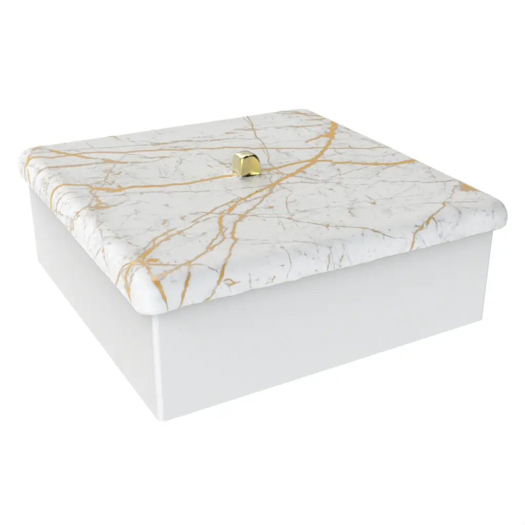 Dome Plate Cover in Milk White - Welcome Amenities - 3/4 View