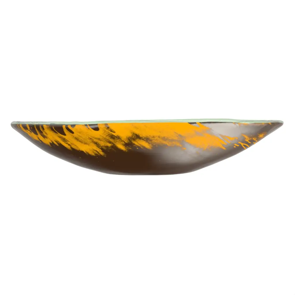 Food Display Bowl in Golden Brown - Buffet Serveware - 3/4 View