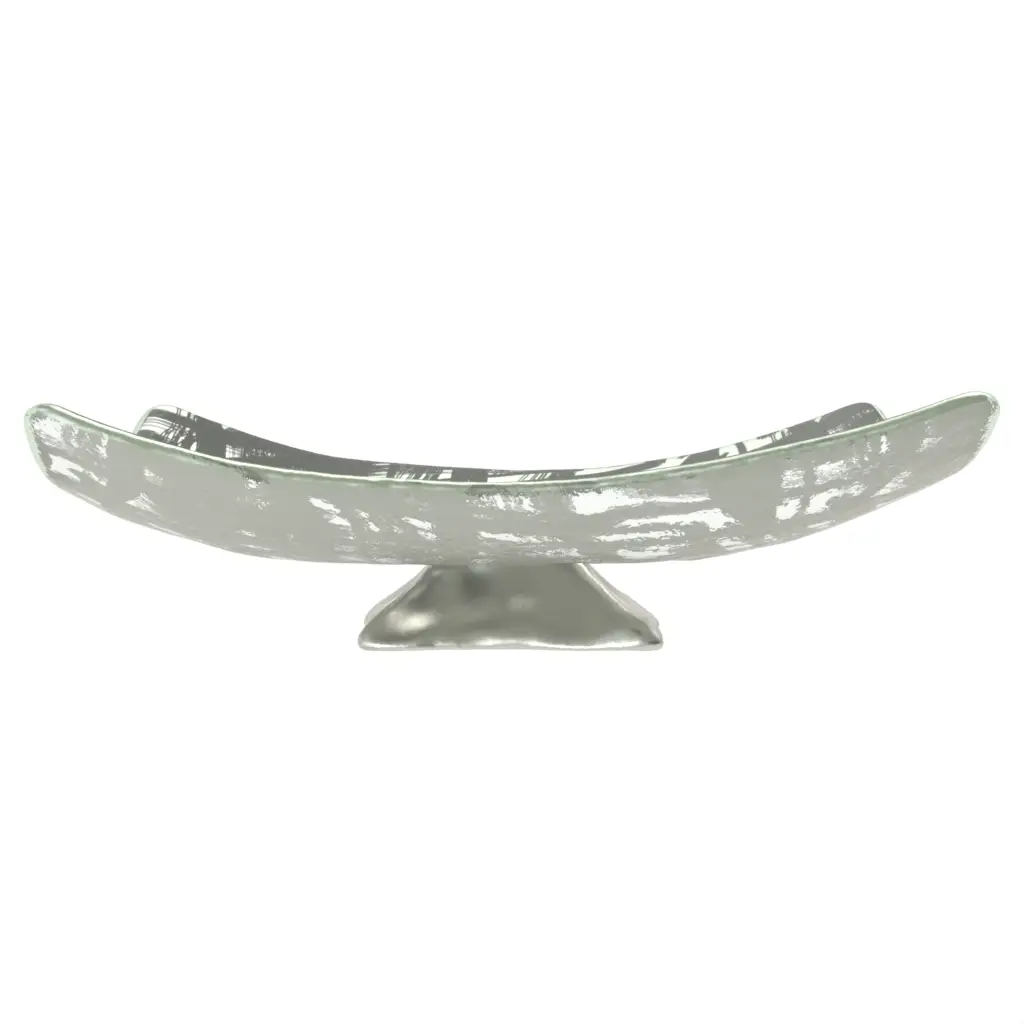 Footed Fruit Bowl in Dark Silver Gray - Welcome Amenities - 3/4 View