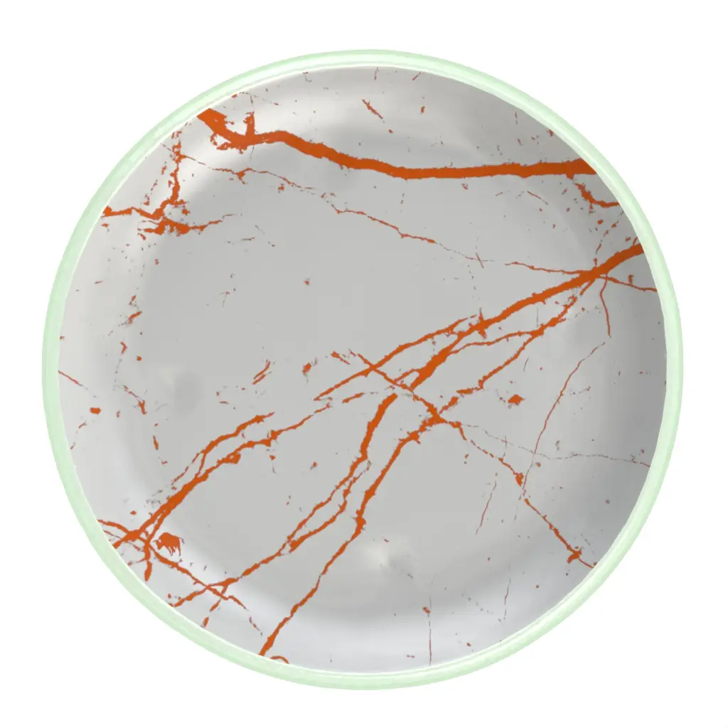 Glass Bread Plate in Light Silver Gray - Bread & Butter - 3/4 View