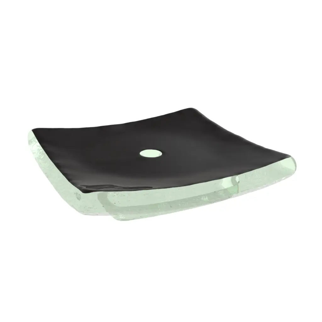 Hotel Soap Dish in Black - Hotel Bathroom Accents - 3/4 View