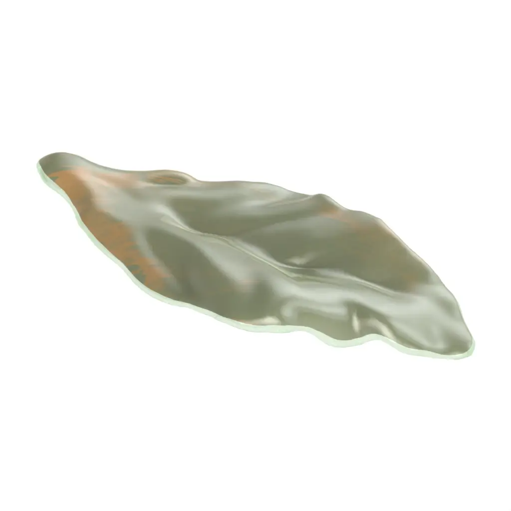 Leaf Shaped Plate in Mint Green - Leaf Shaped Plates - 3/4 View