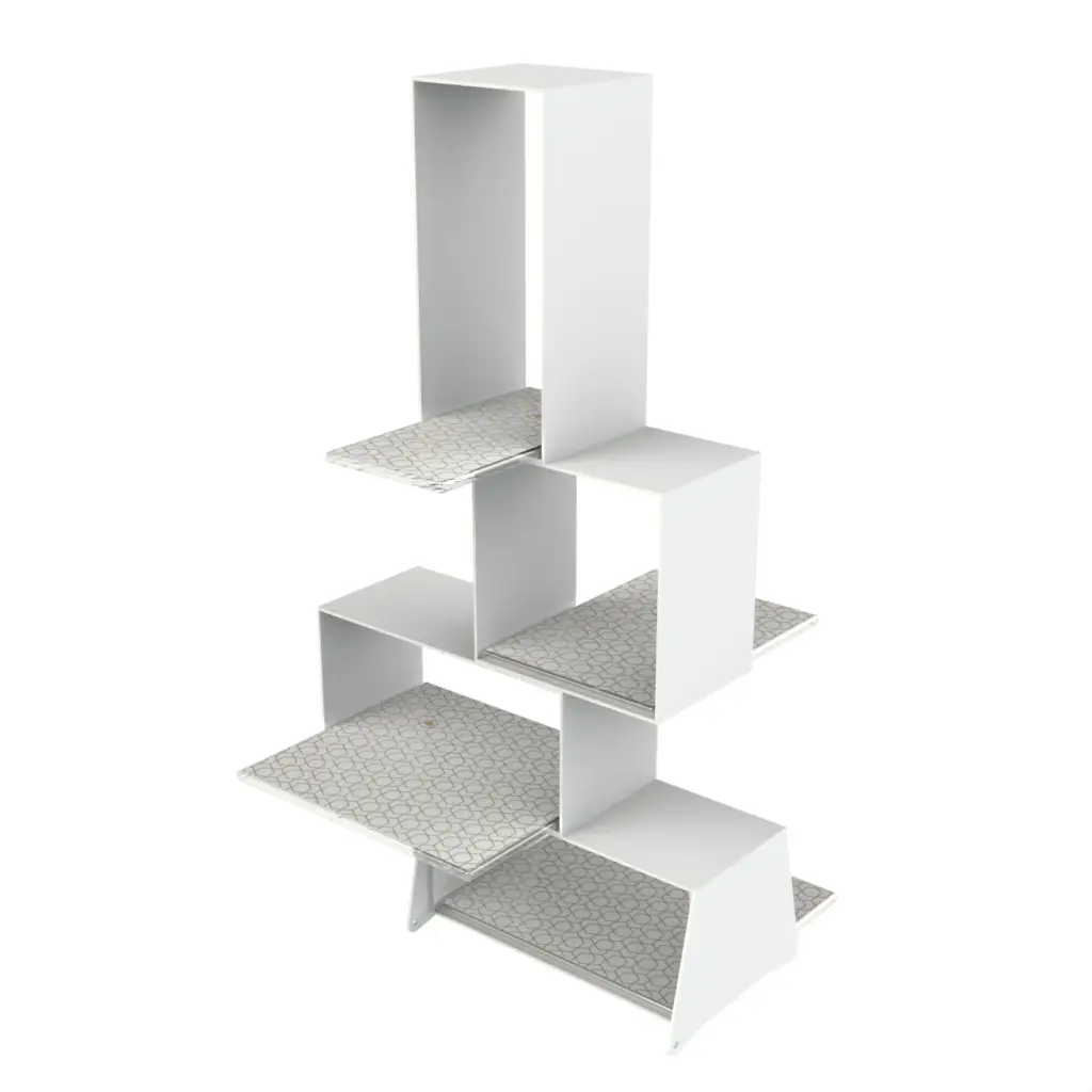 Modern Afternoon Tea Stand in Milk White - Tea Stands - 3/4 View