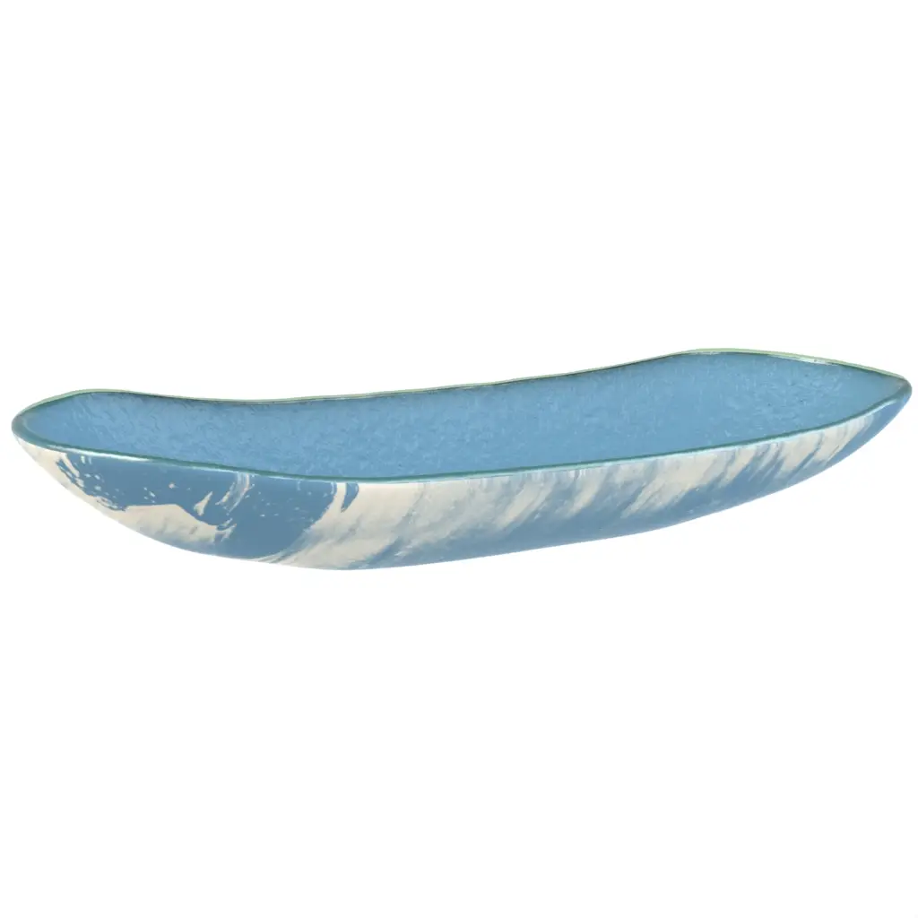 Modern Fruit Bowl in Niagara Blue - Welcome Amenities - 3/4 View
