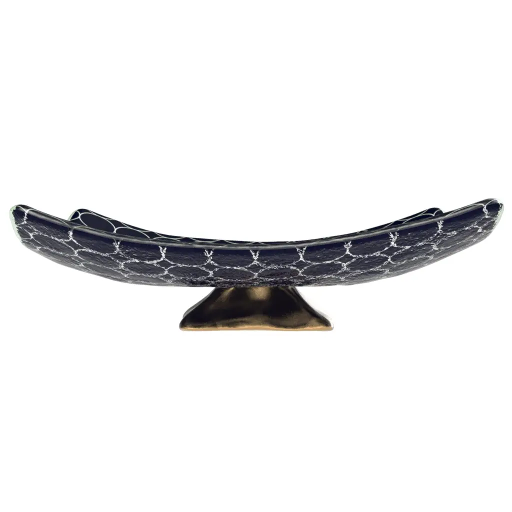 Pedestal Bowl in Navy Onyx Blue - Welcome Amenities - 3/4 View