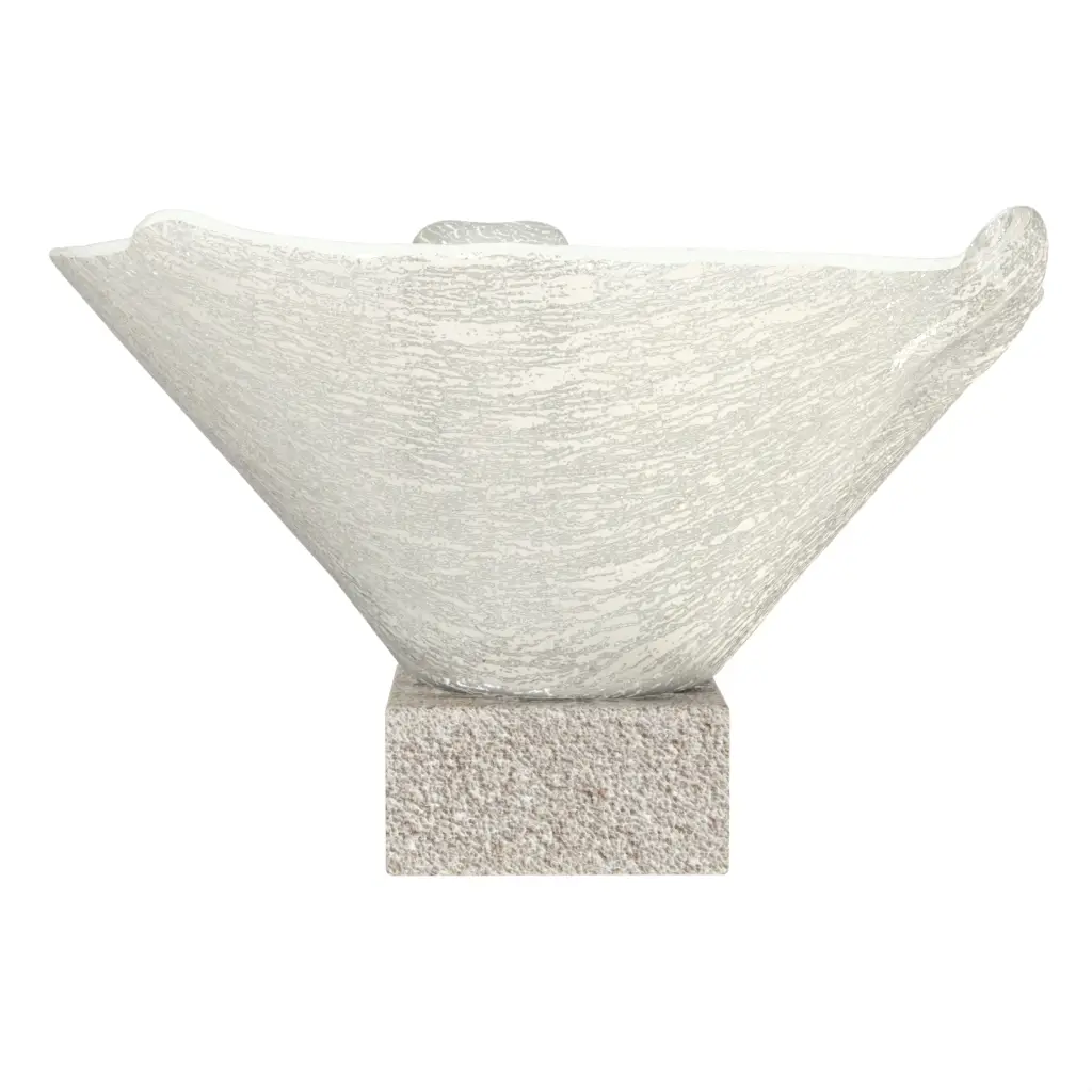 Pedestal Bowl in Birch White - Welcome Amenities - 3/4 View