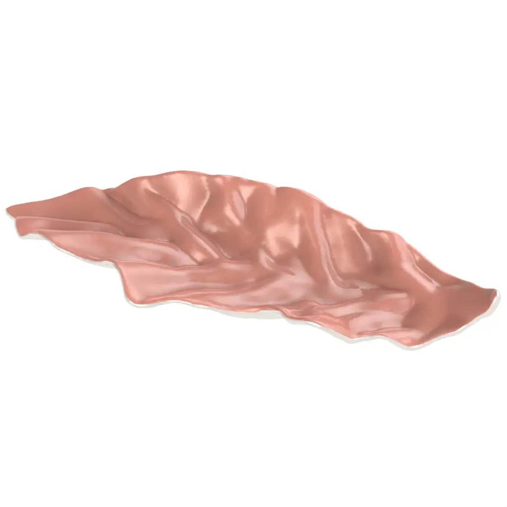 Pink Decorative Bowl in Light Salmon Pink - Welcome Amenities - 3/4 View