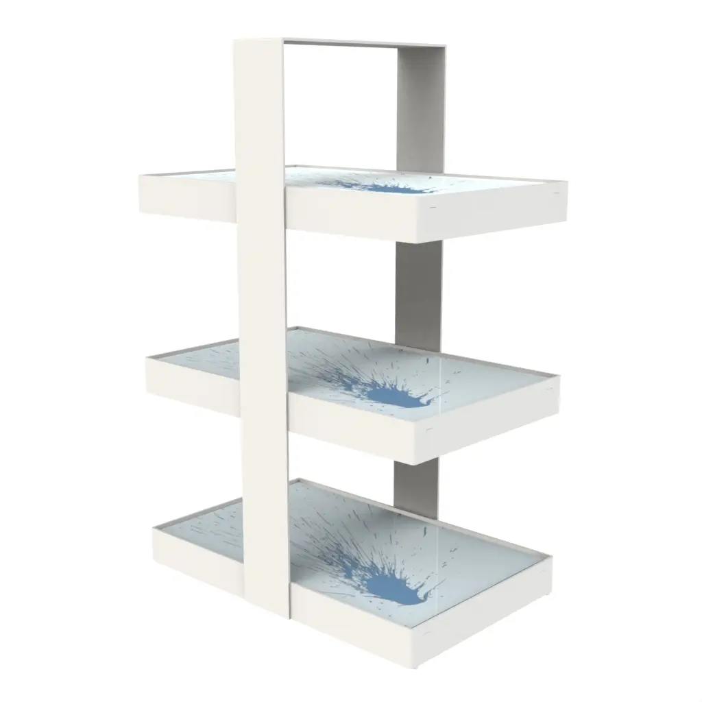 Afternoon Tea Tier Stand in Light Blue - Tea Stands - 3/4 View