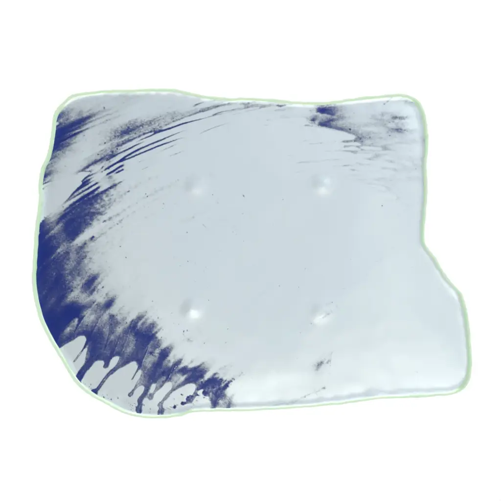 Appetizer Serving Platter in Light Blue - Serving Dishes - 3/4 View
