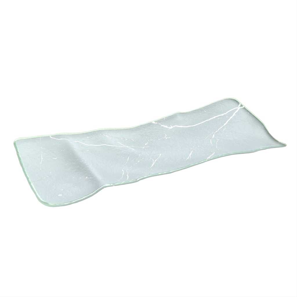 Appetizer Serving Platters - Serving Dishes | MyGlassStudio - 3/4 View