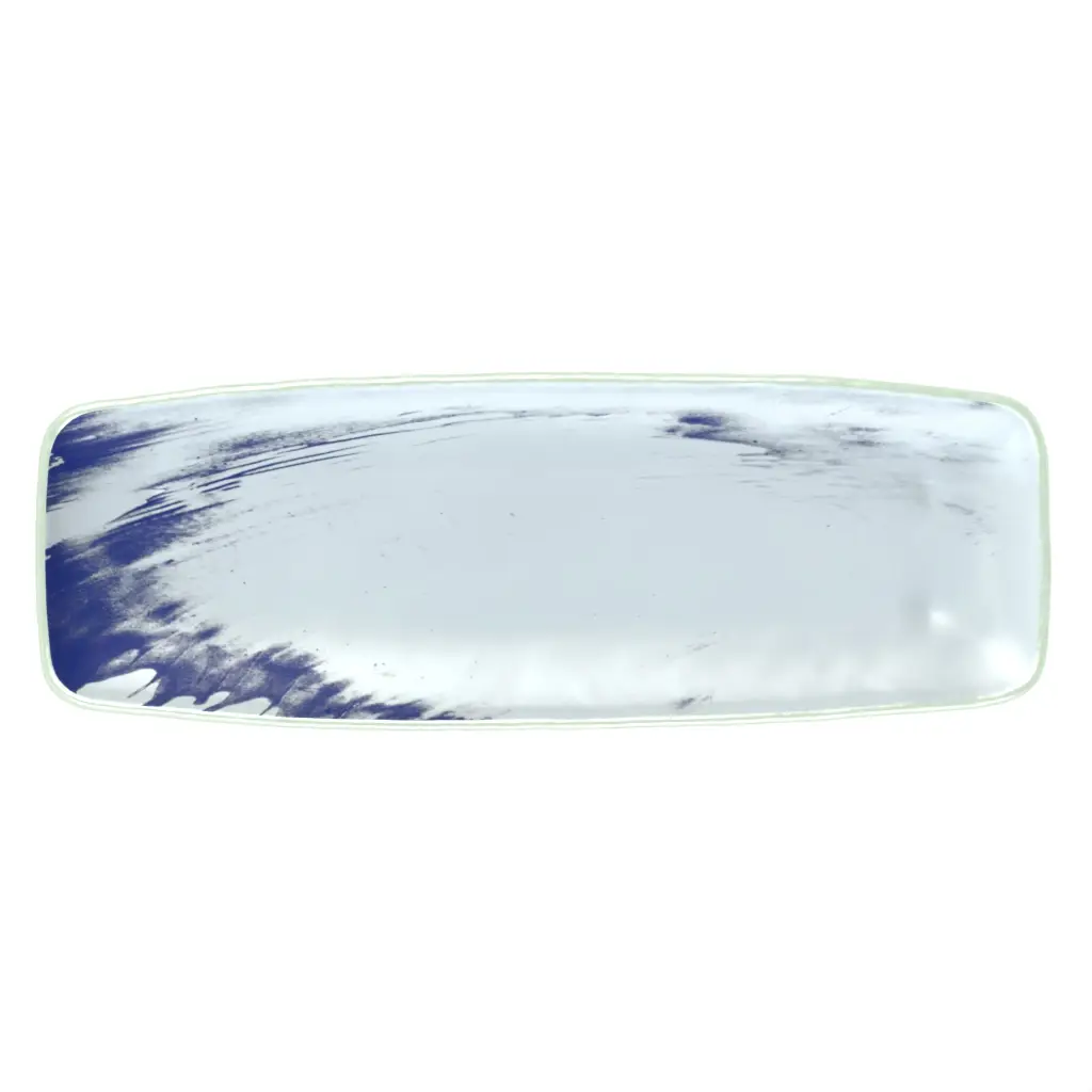 Appetizer Serving Tray in Light Blue - Serving Dishes - 3/4 View