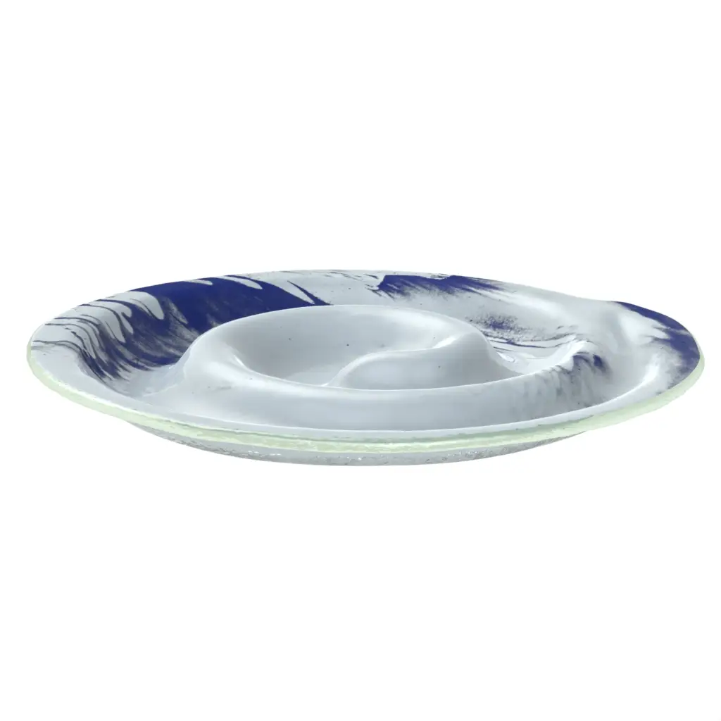 Appetizer Serving Tray in Light Blue - Serving Dishes - 3/4 View