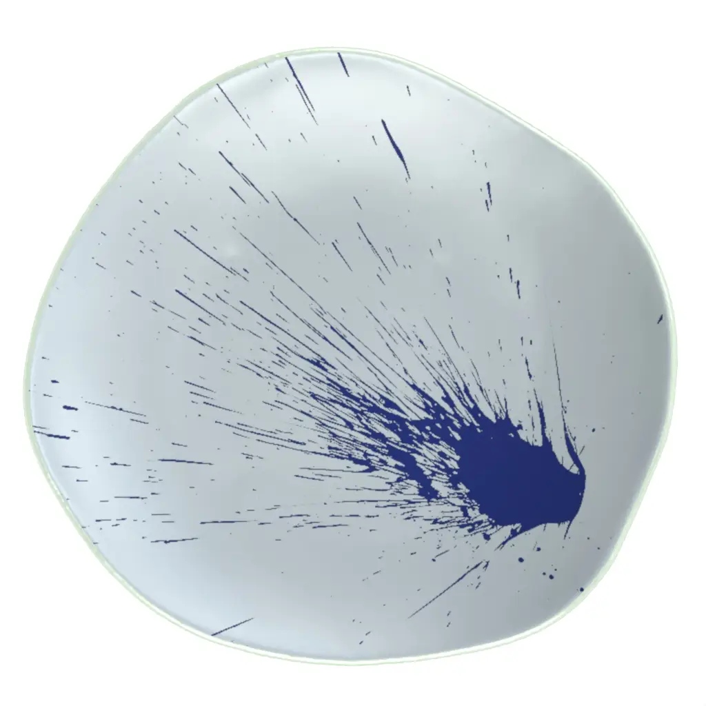 Artisan Dinner Plates - Restaurant Plates | MyGlassStudio - 3/4 View