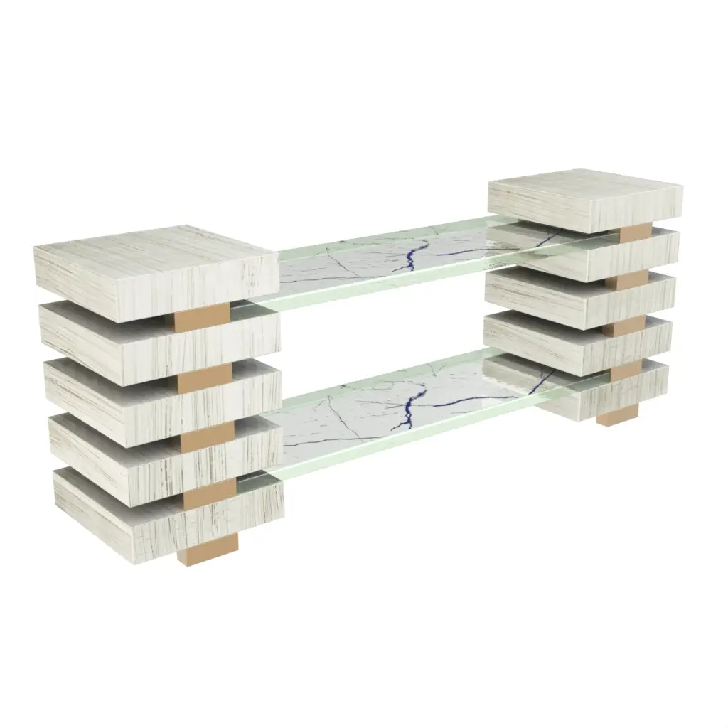 Buffet Display Stands - Buffet Risers Stands | MyGlassStudio - 3/4 View