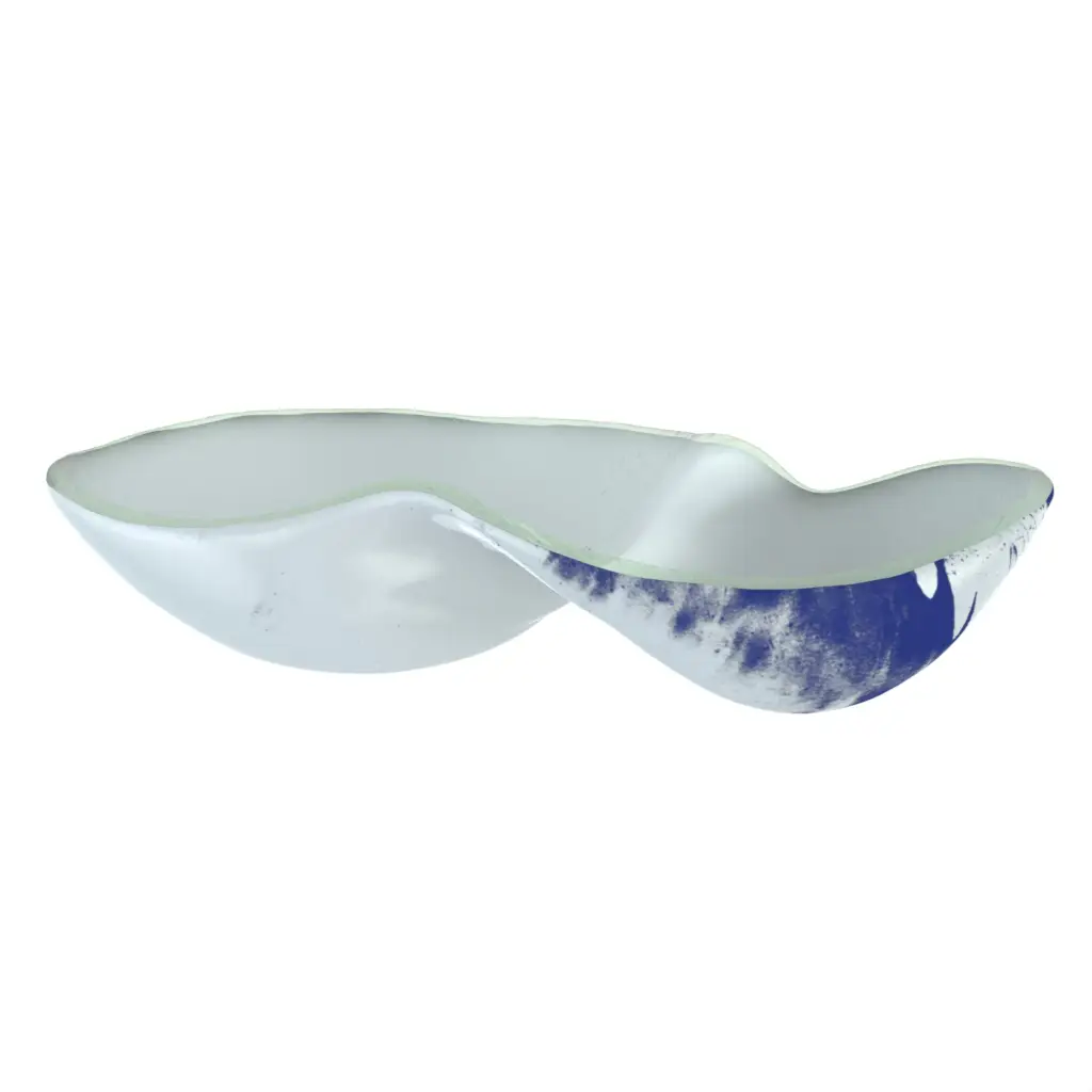 Chip And Dip Bowl - Snacks Serveware | MyGlassStudio - 3/4 View