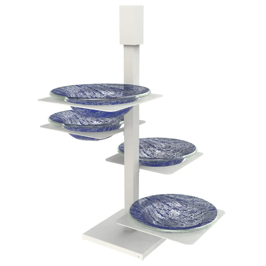 Chip And Dip Bowl - Snacks Serveware | MyGlassStudio - 3/4 View