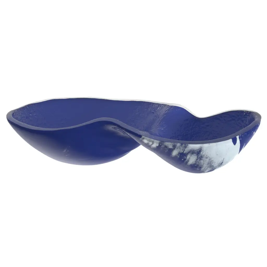 Chip And Dip Server - Snacks Serveware | MyGlassStudio - 3/4 View