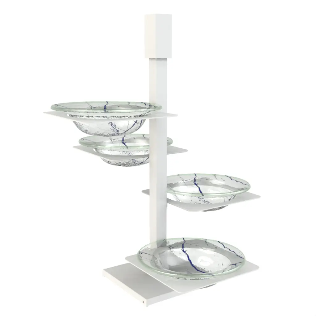 Chip And Dip Serving Set - Snacks Serveware | MyGlassStudio - 3/4 View