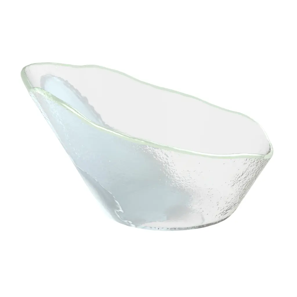 Extra Large Bowl in Light Blue - Slanted Bowls and Plates - 3/4 View