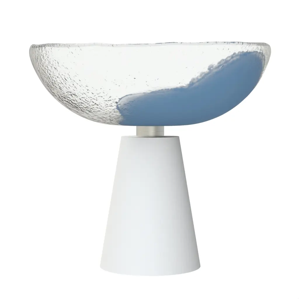 Footed Bowl - Welcome Amenities | MyGlassStudio - 3/4 View