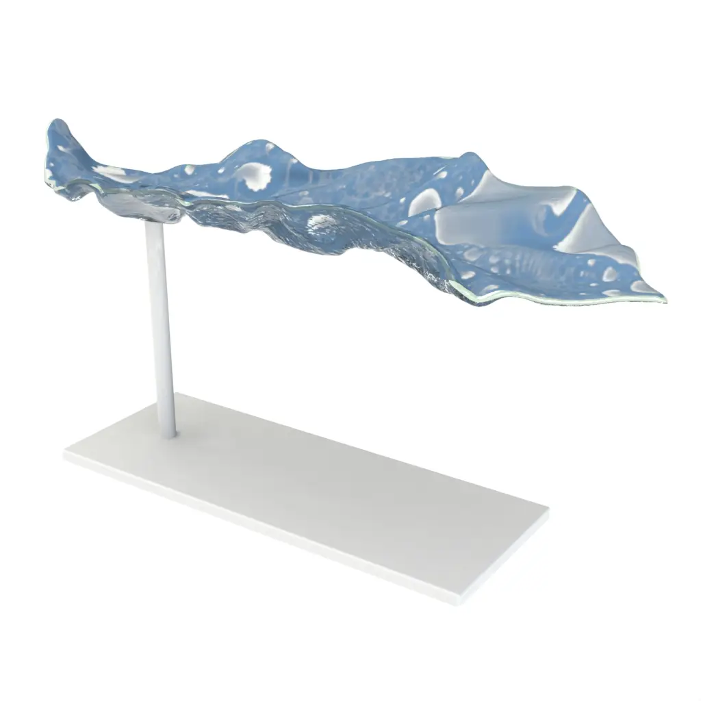 Footed Fruit Bowl - Welcome Amenities | MyGlassStudio - 3/4 View