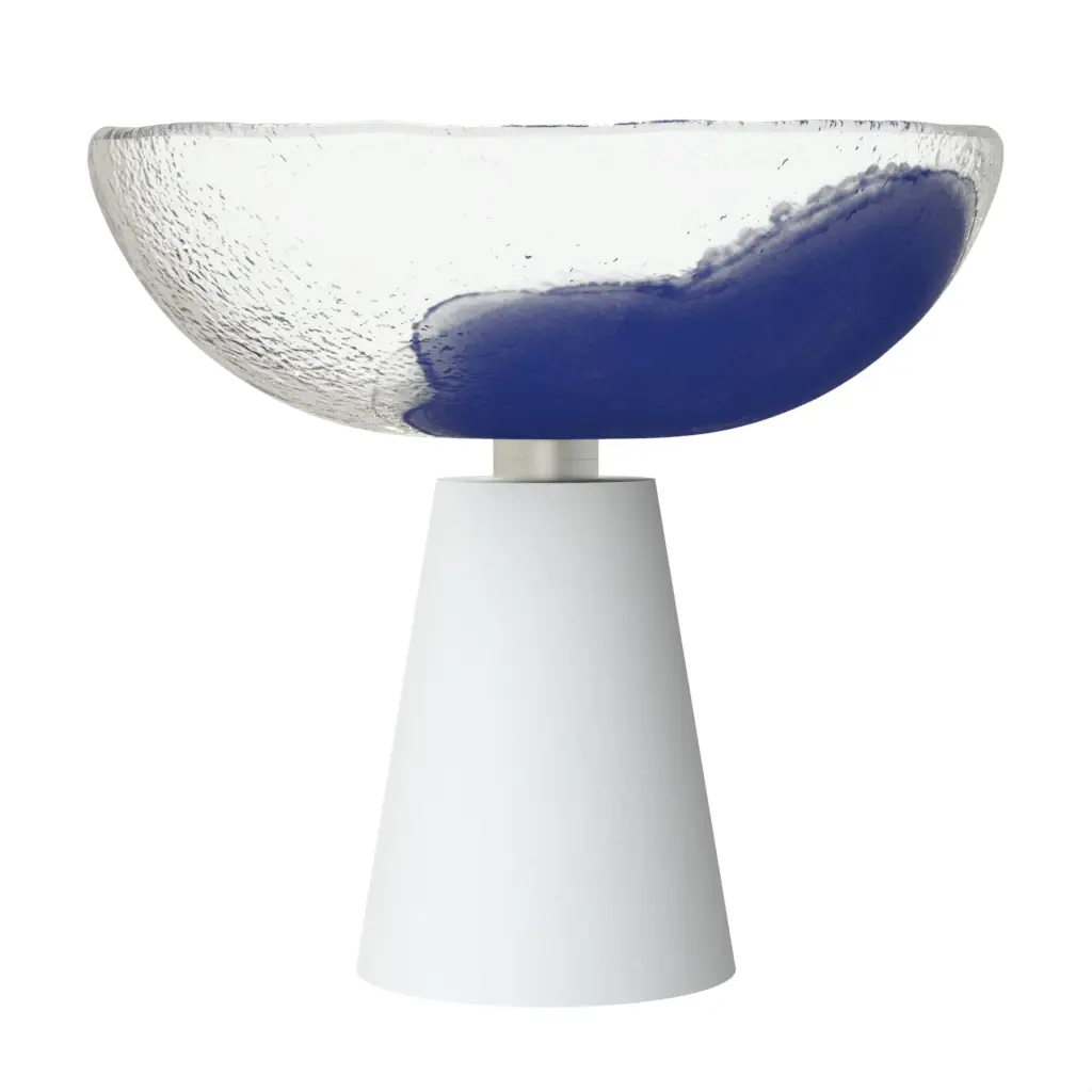 Footed Fruit Bowl - Welcome Amenities | MyGlassStudio - 3/4 View