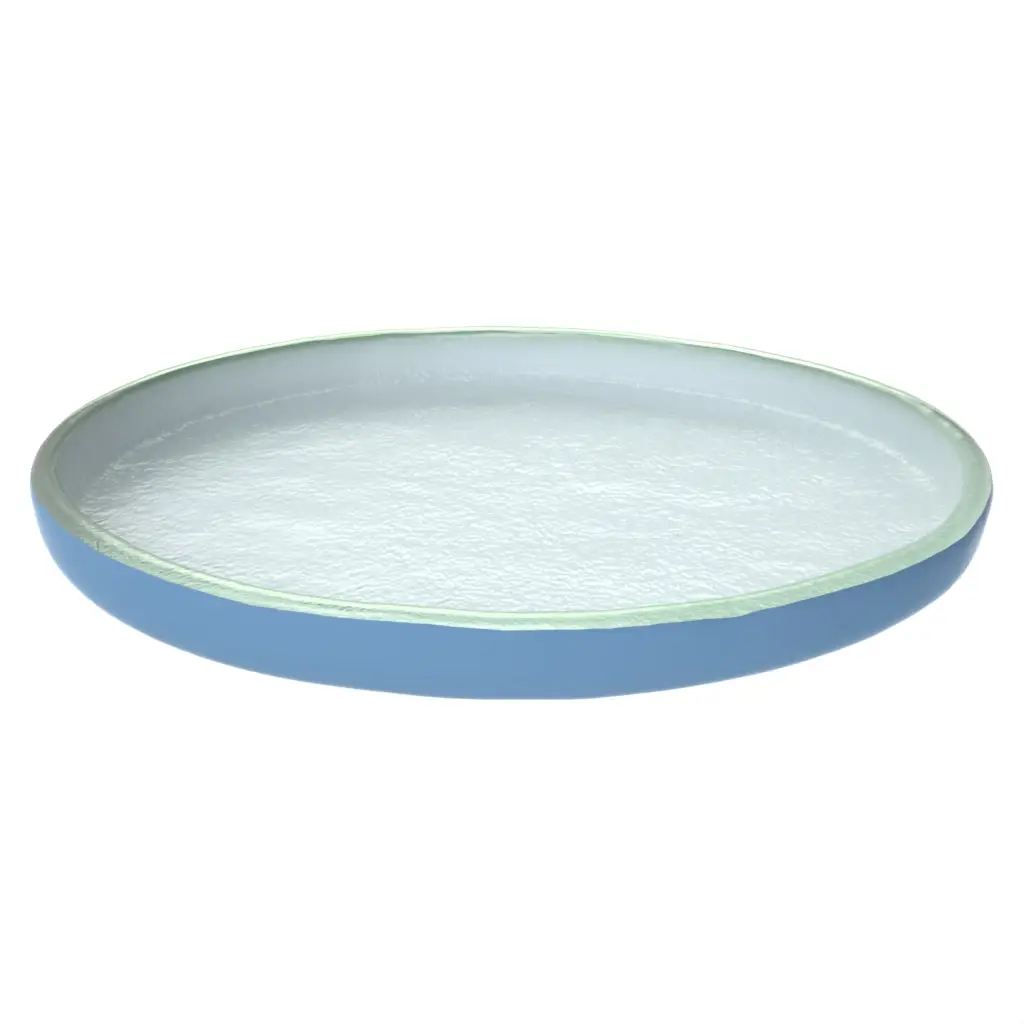 Glass Appetizer Plates - Side Plates | MyGlassStudio - 3/4 View