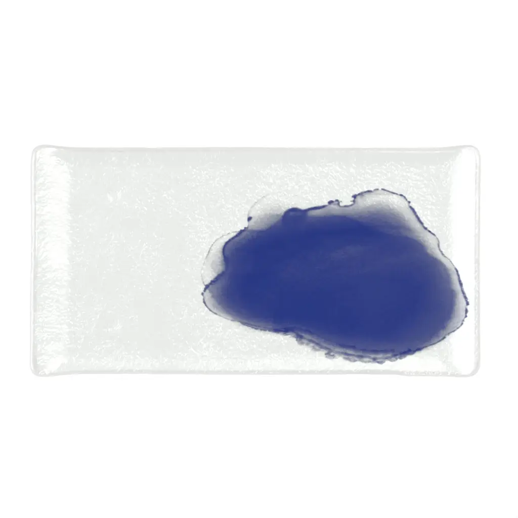 Glass Appetizer Plates - Side Plates | MyGlassStudio - 3/4 View