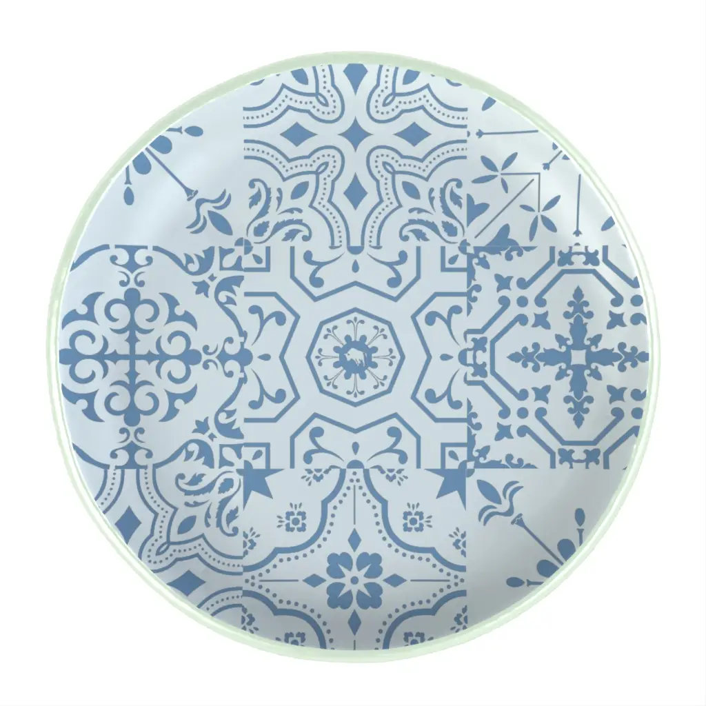 Glass Bread Plates - Bread & Butter | MyGlassStudio - 3/4 View