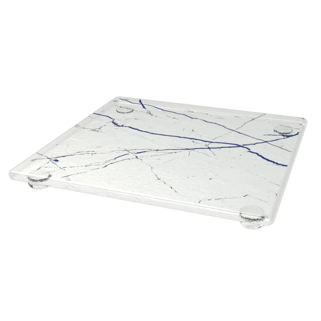 Glass Cheese Board - Serving Dishes | MyGlassStudio - 3/4 View