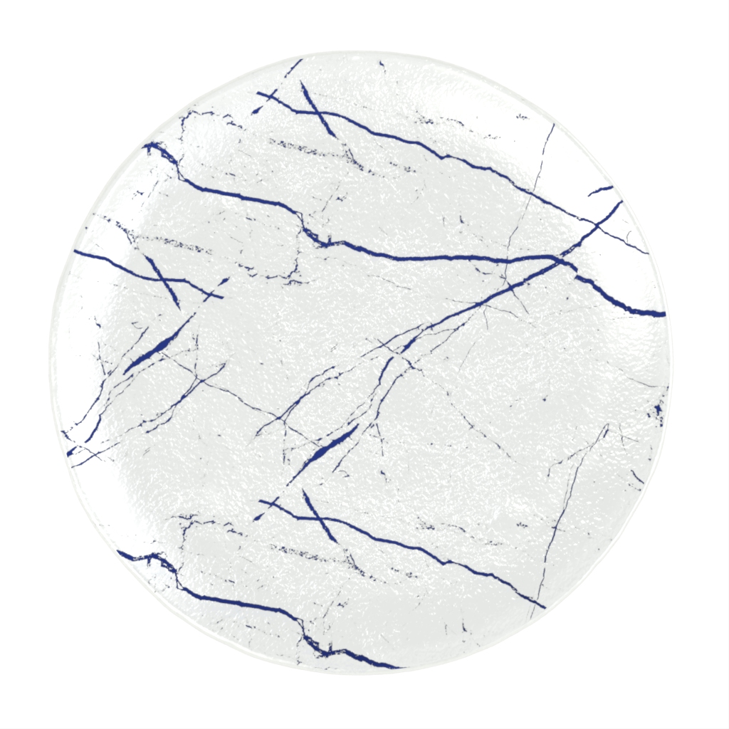 Glass Serving Platter - Buffet Serveware | MyGlassStudio - 3/4 View