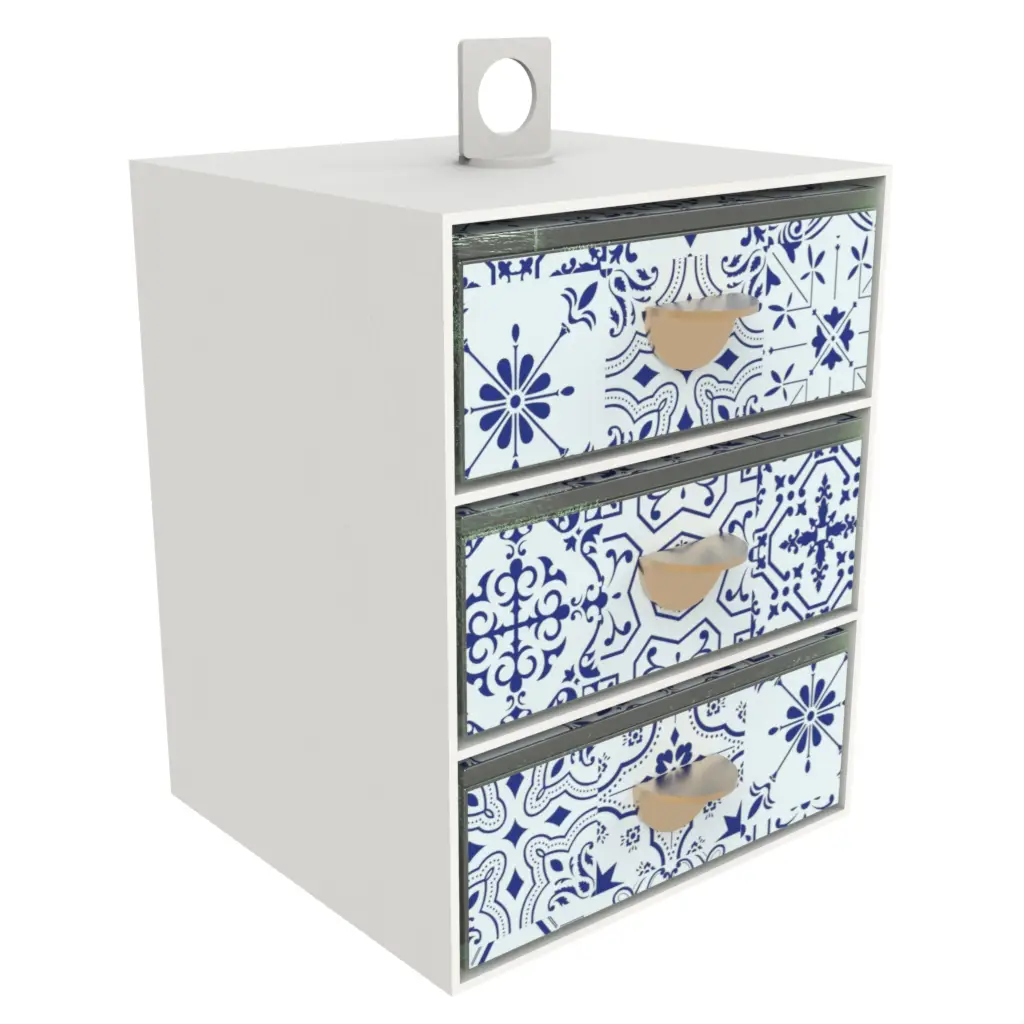 High Tea Box - Specialty Serveware | MyGlassStudio - 3/4 View