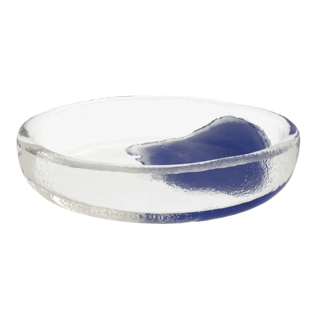Mini Appetizer Plate in Cobalt Blue - Catering Serveware - 3/4 View