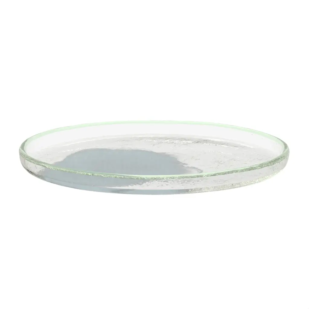 Modern Appetizer Plates - Side Plates | MyGlassStudio - 3/4 View