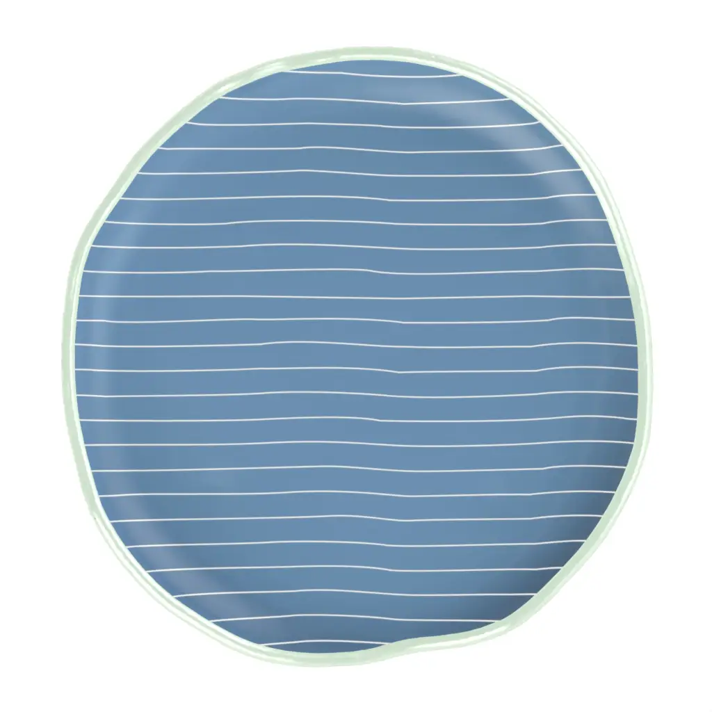 Modern Appetizer Plates - Side Plates | MyGlassStudio - 3/4 View