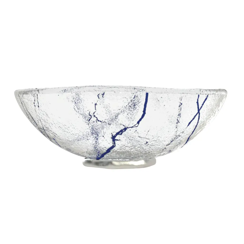 Modern Bread Basket - Table Accessories | MyGlassStudio - 3/4 View