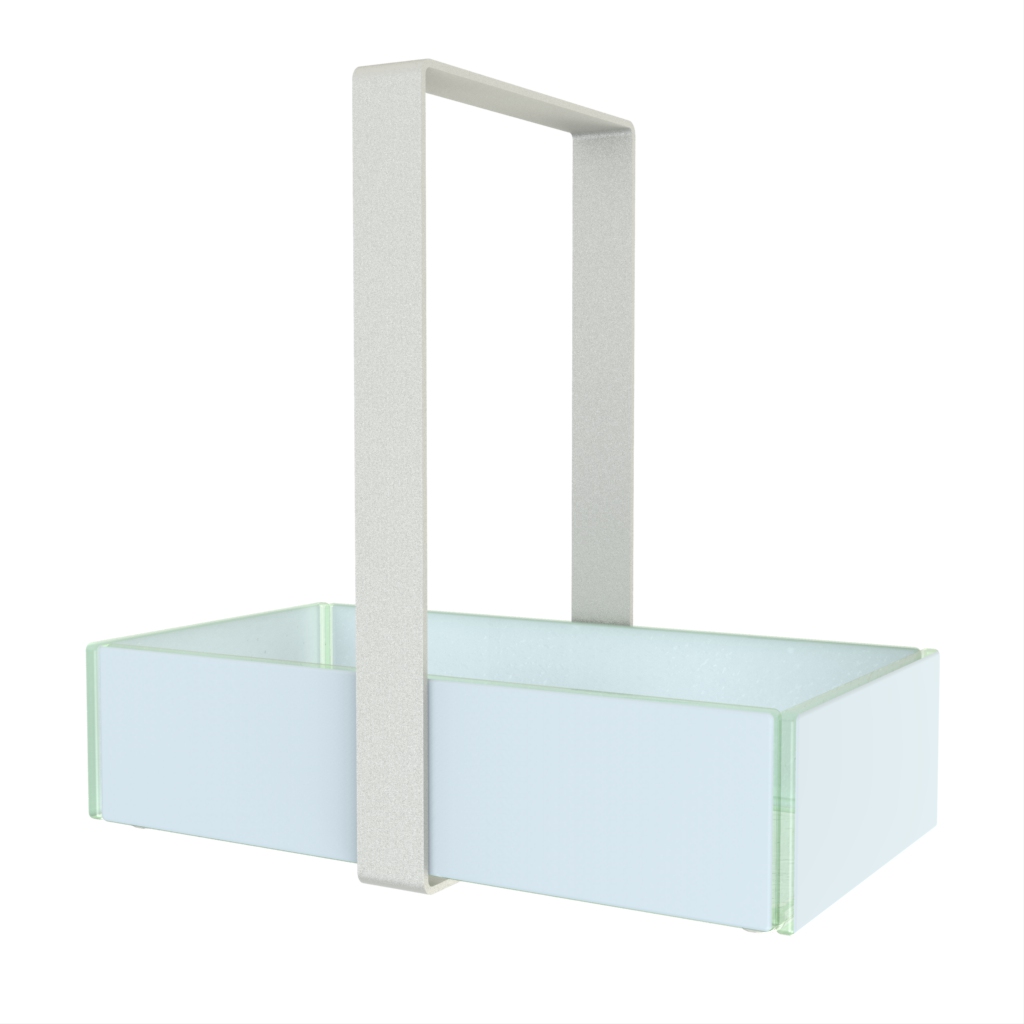 Modern Bread Basket - Table Accessories | MyGlassStudio - 3/4 View