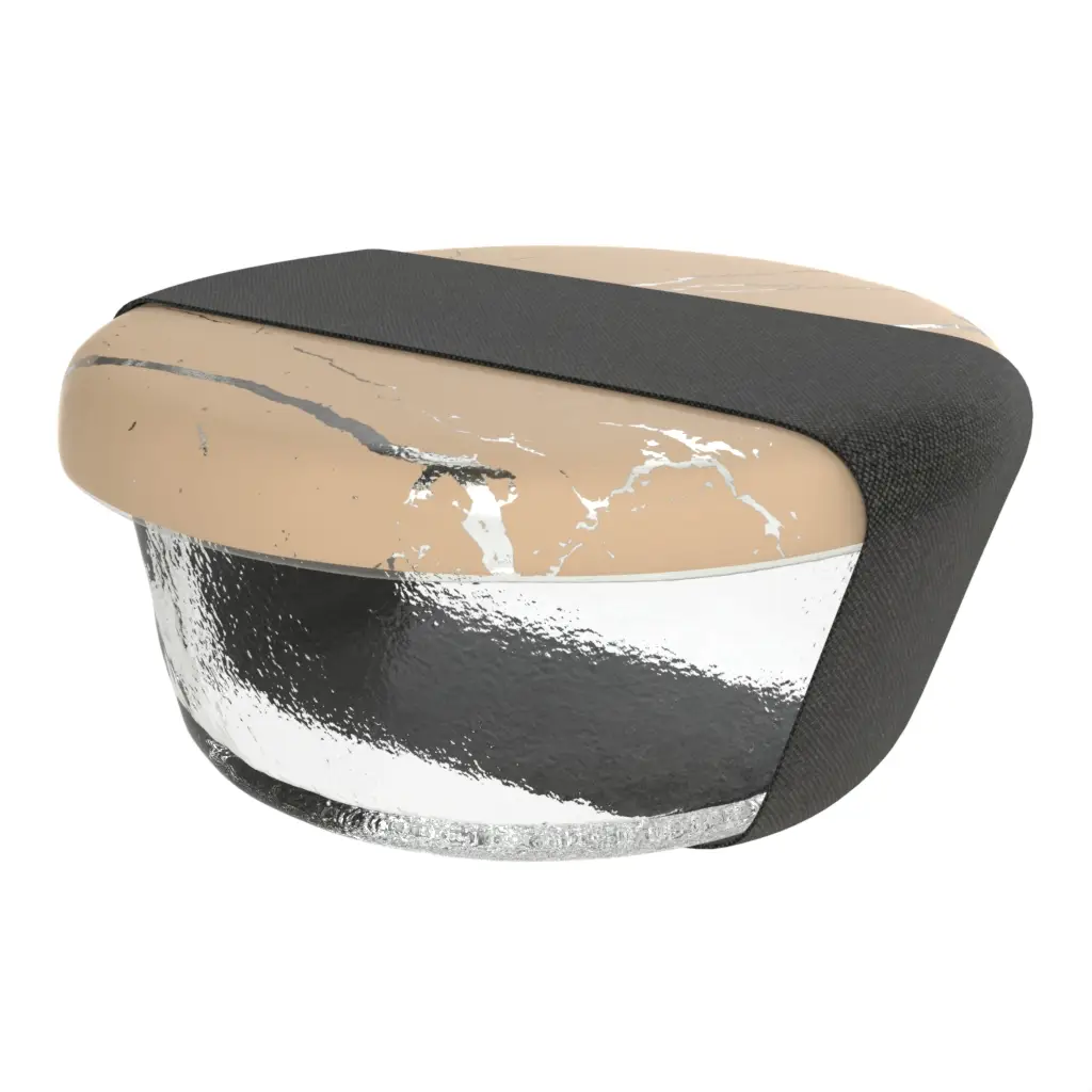 Modern Lunch Box in Almond Beige - Specialty Serveware - 3/4 View