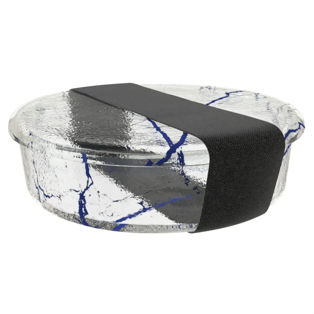 Modern Lunch Box in Cobalt Blue - Specialty Serveware - 3/4 View