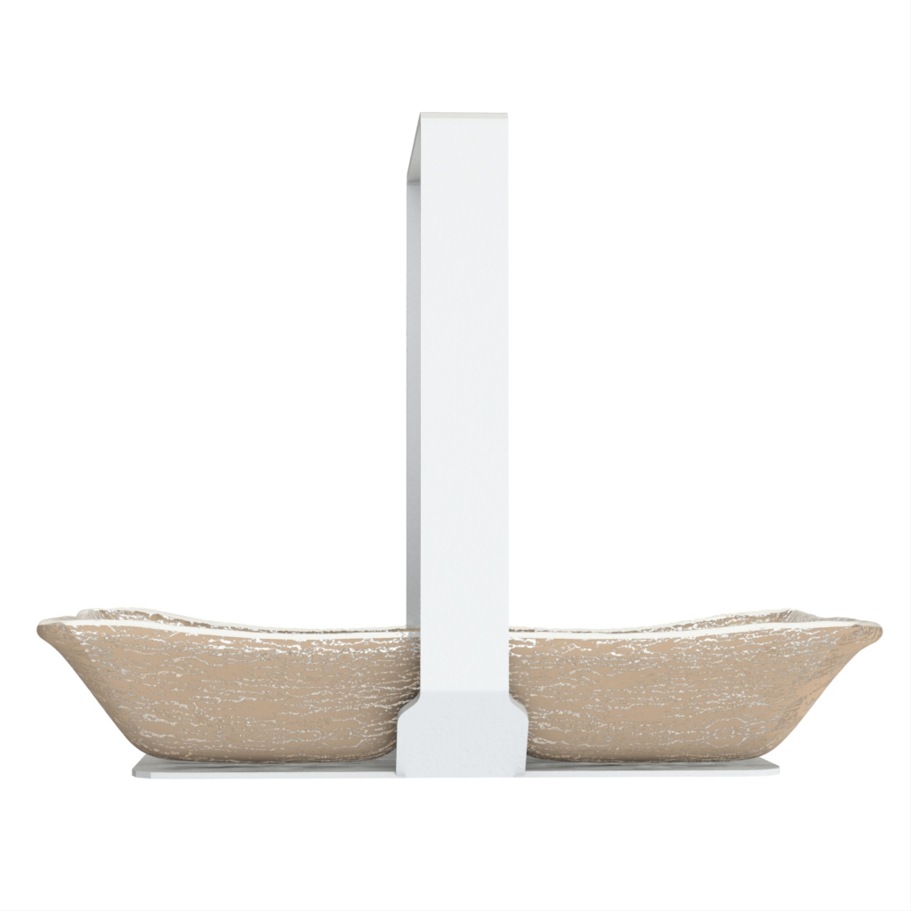 Nut Bowl Caddy - Snacks Serveware | MyGlassStudio - Side View